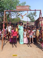 Game donated to school childrens at Takechiwadi
